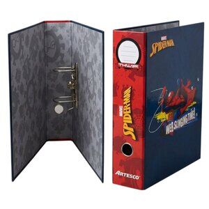 Marvel Spider-Man 2-Ring Lever Arch File Folder Artesco Web-Slinging Binder NEW